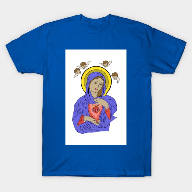 The Blessed Virgin Mary T-Shirt by moanlisa